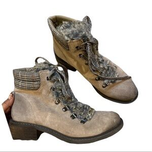 Sam Edelman Darrah Beige Hiking Boots Size 7